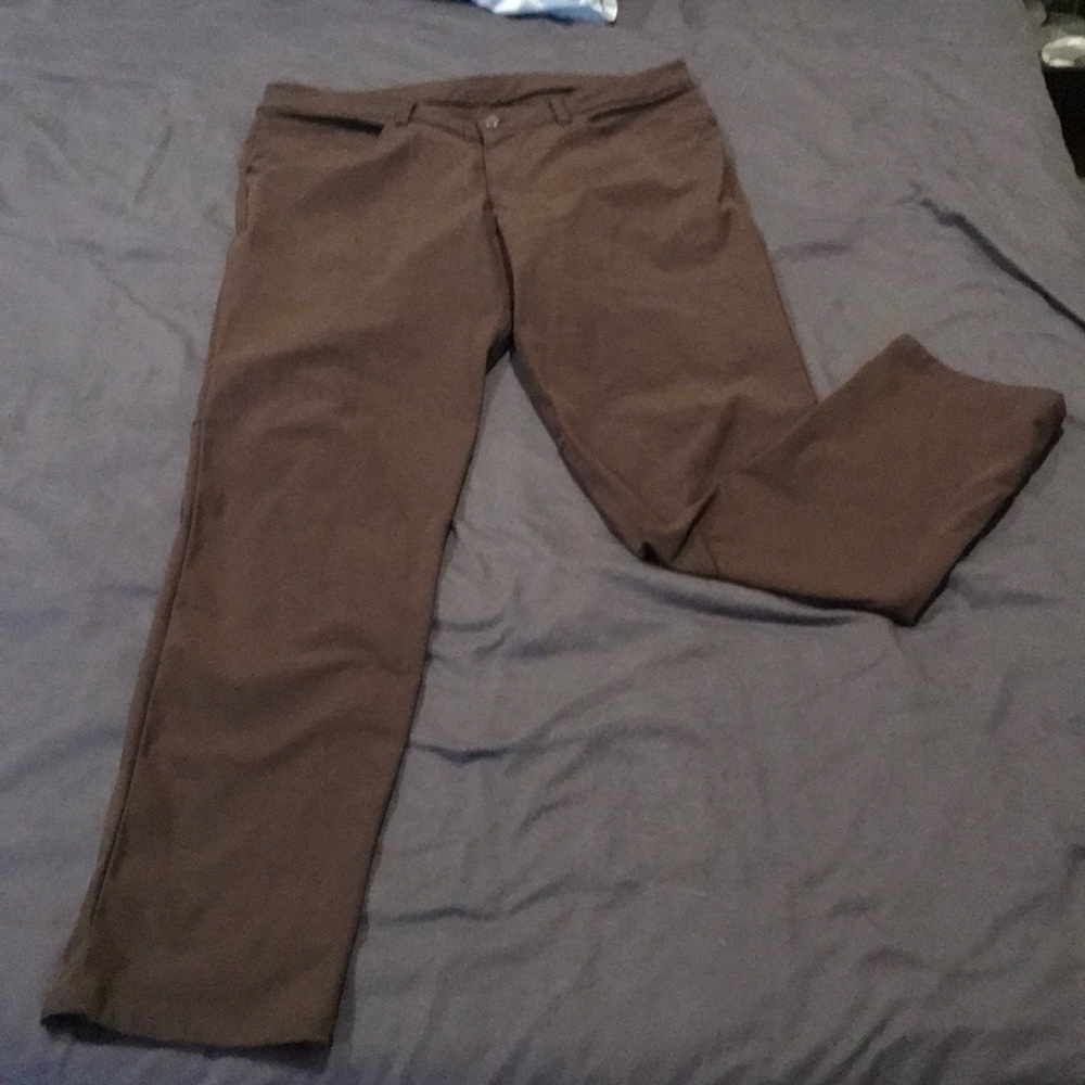 Olive green lululemon ABC pants